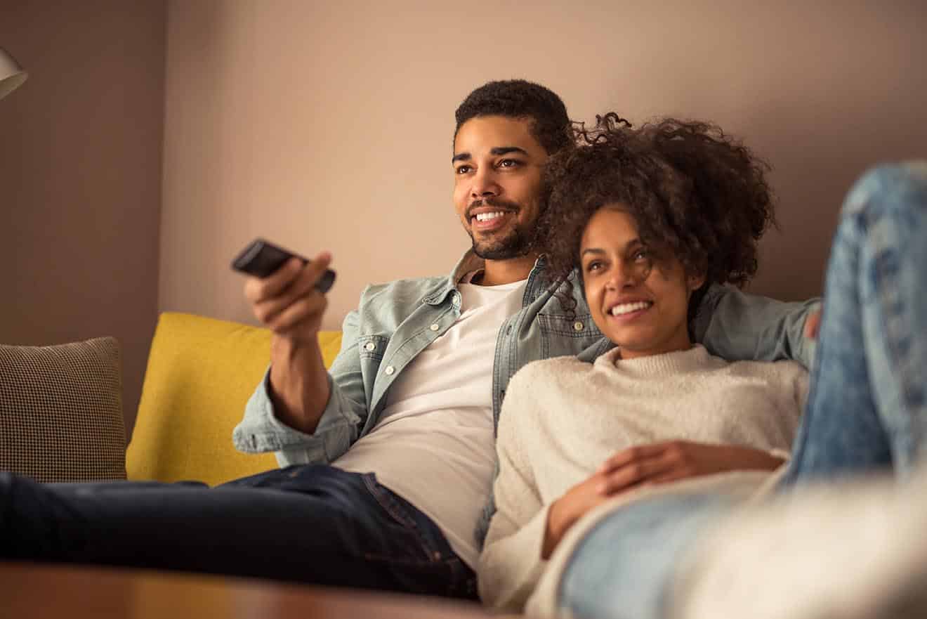 Young couple at home in Kingsport TN