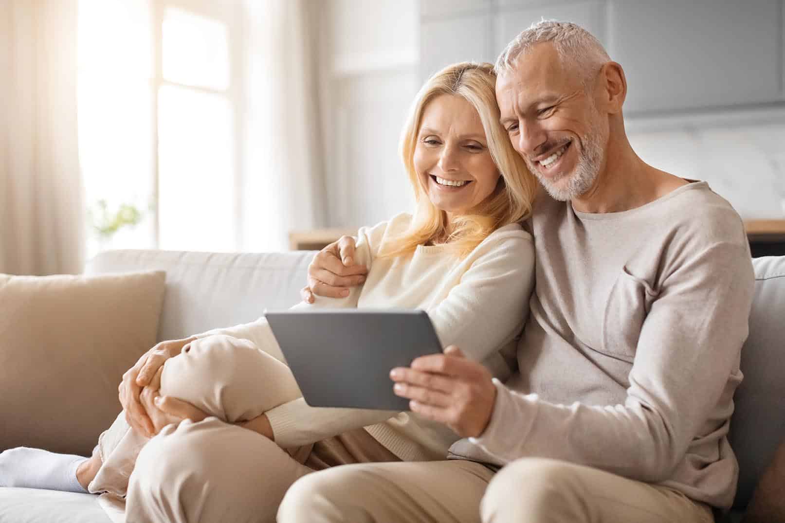 older couple looking at a tablet in Kingsport TN