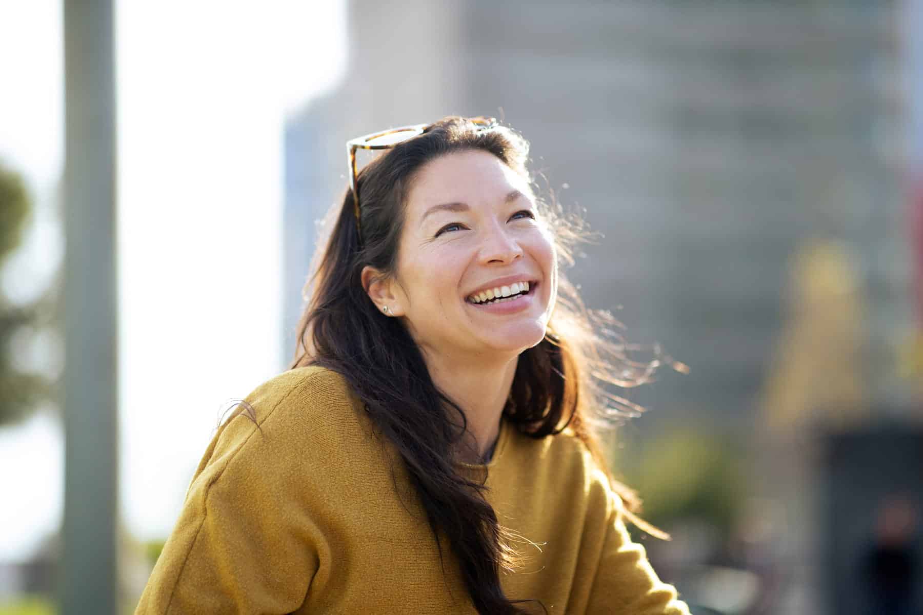 happy patient after their bone grafts from Highlands Periodontics in Kingsport TN